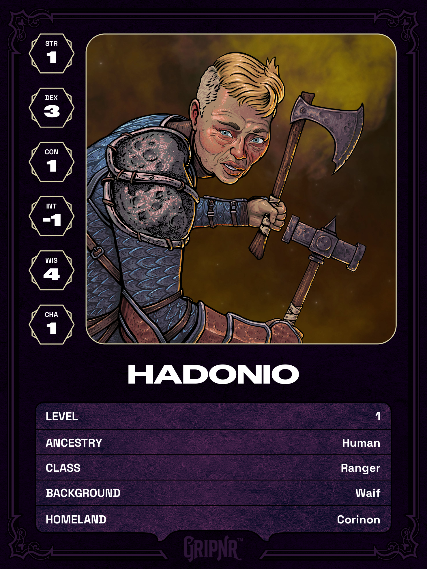 Hero card