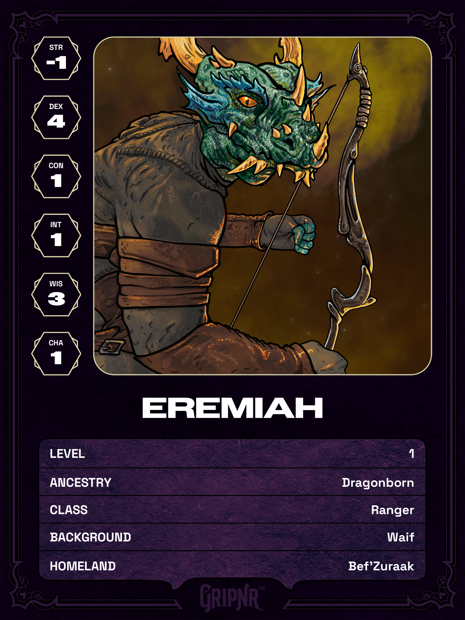 Hero card