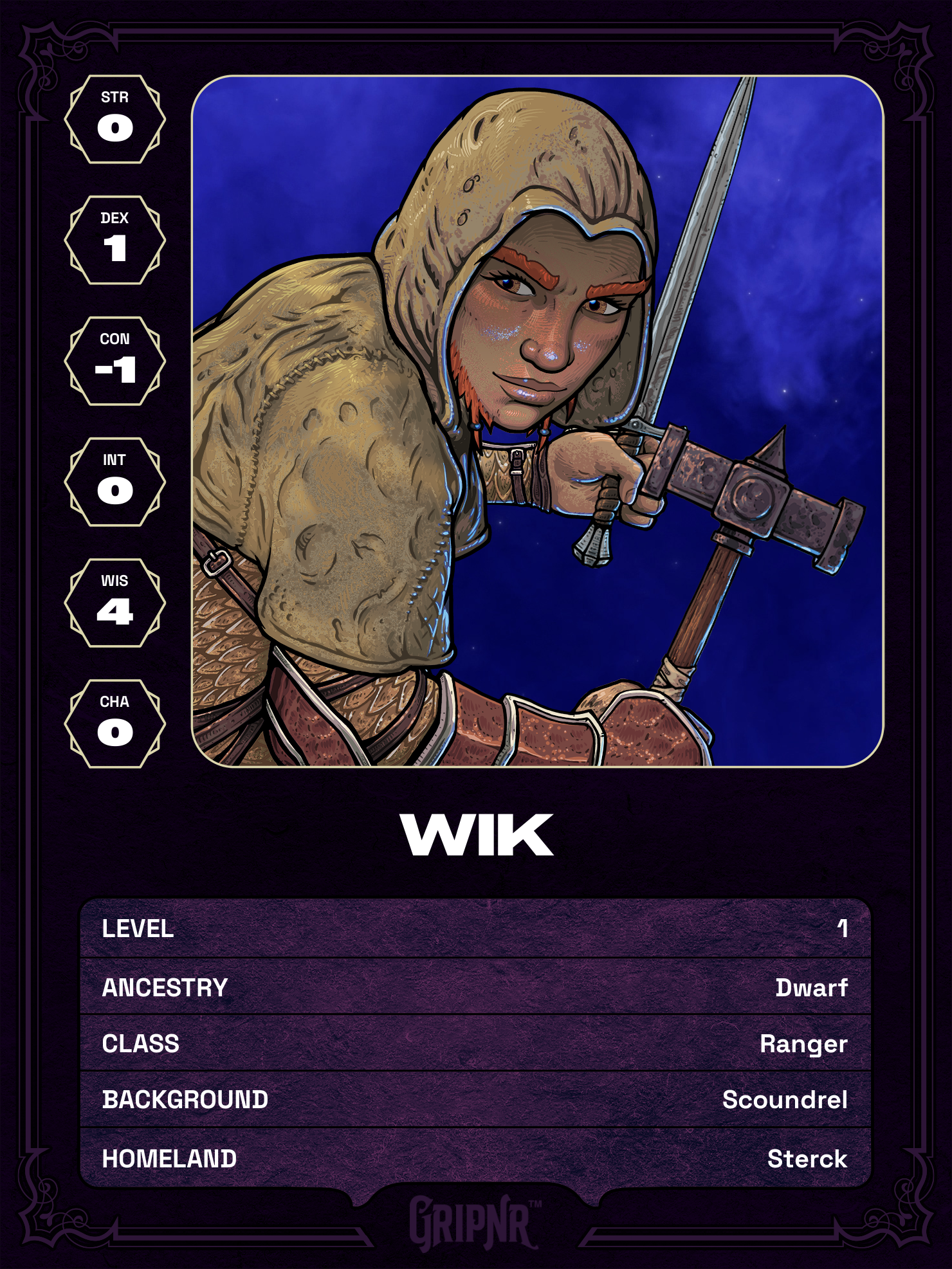 Hero card