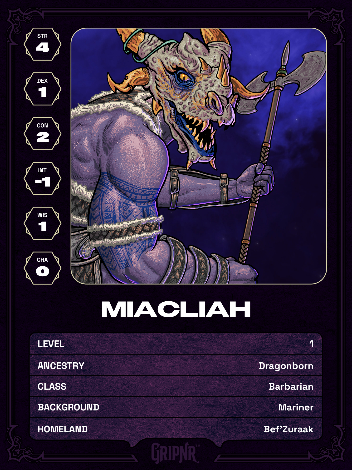 Hero card