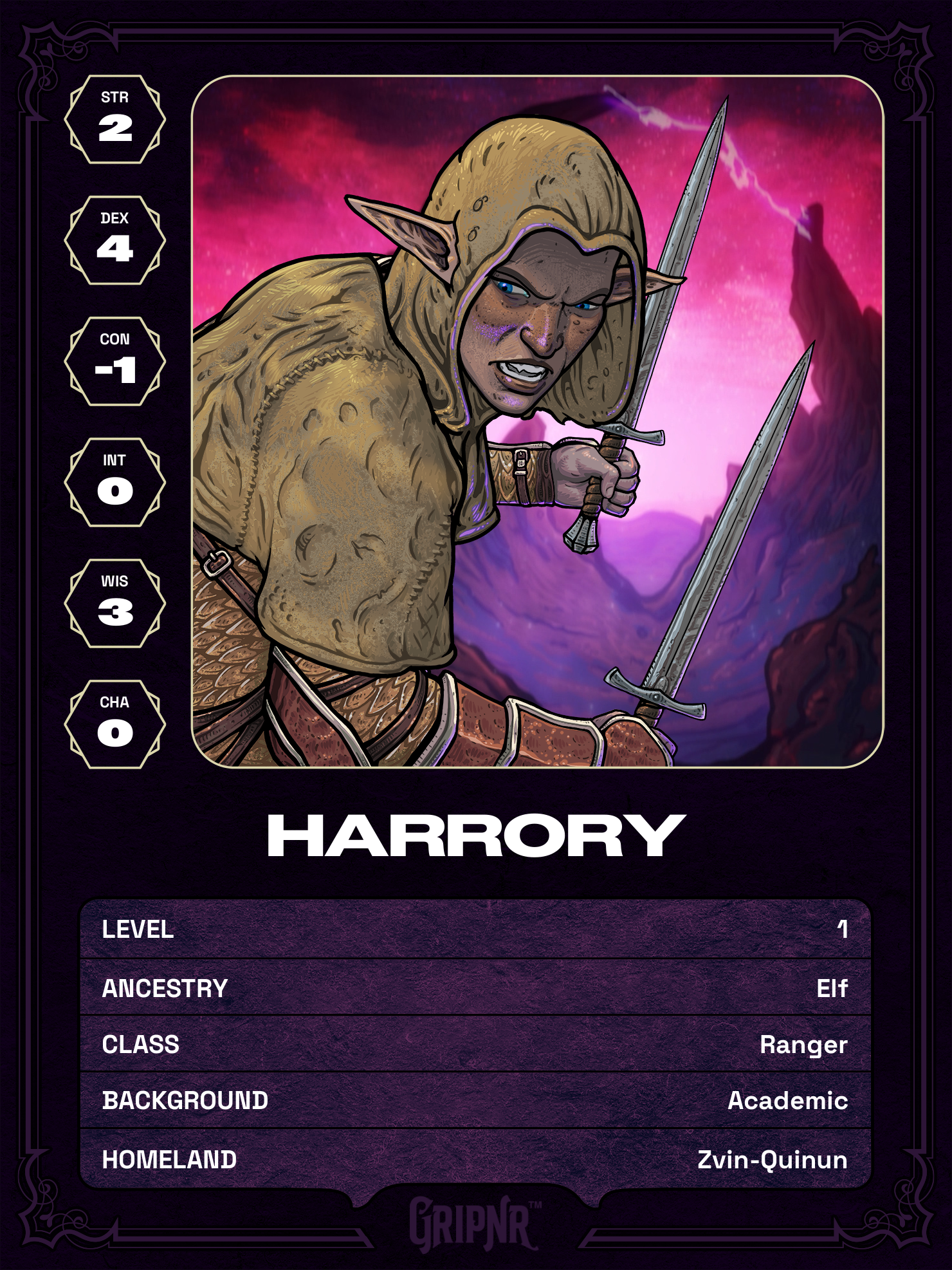 Hero card