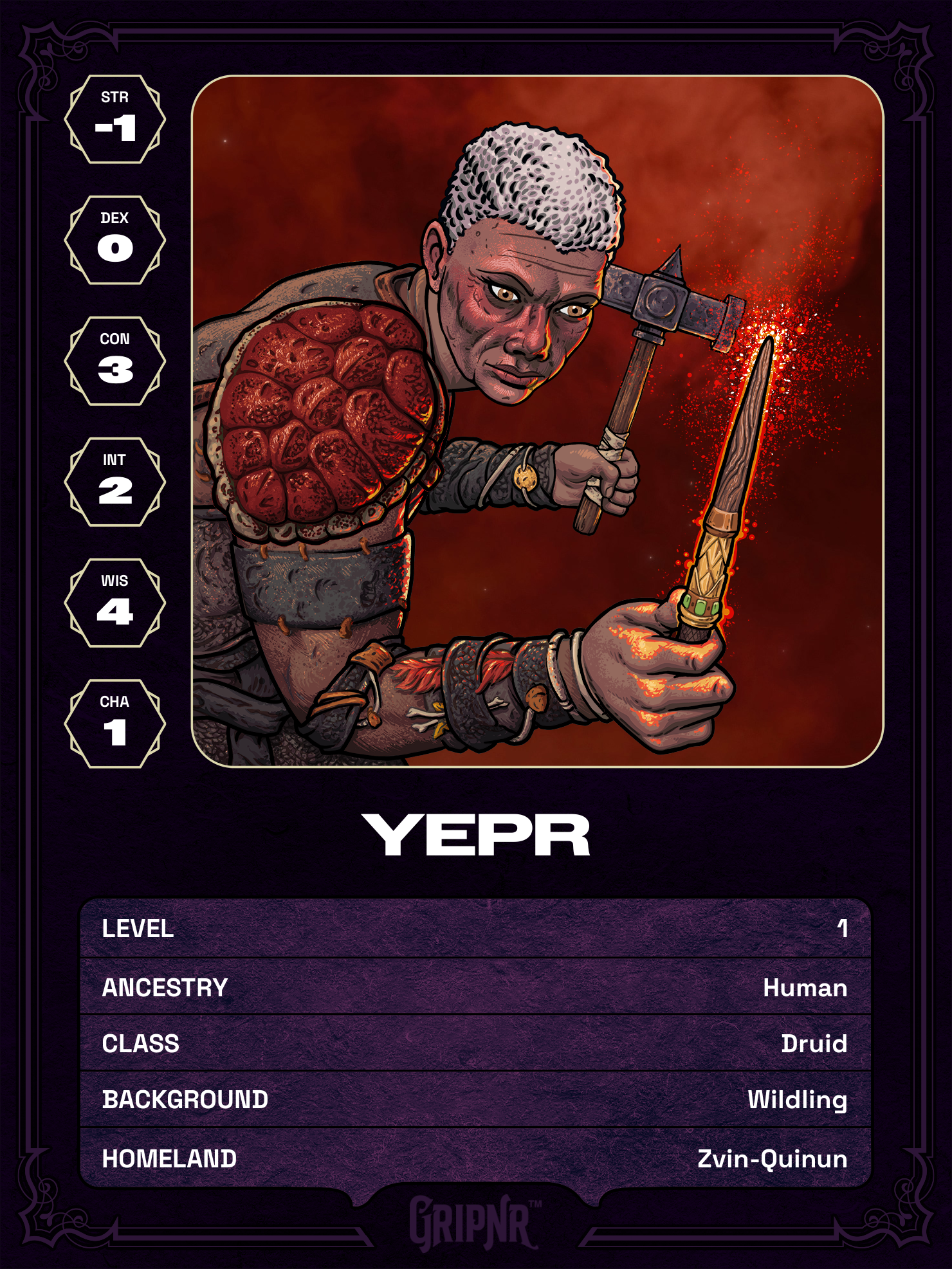 Hero card