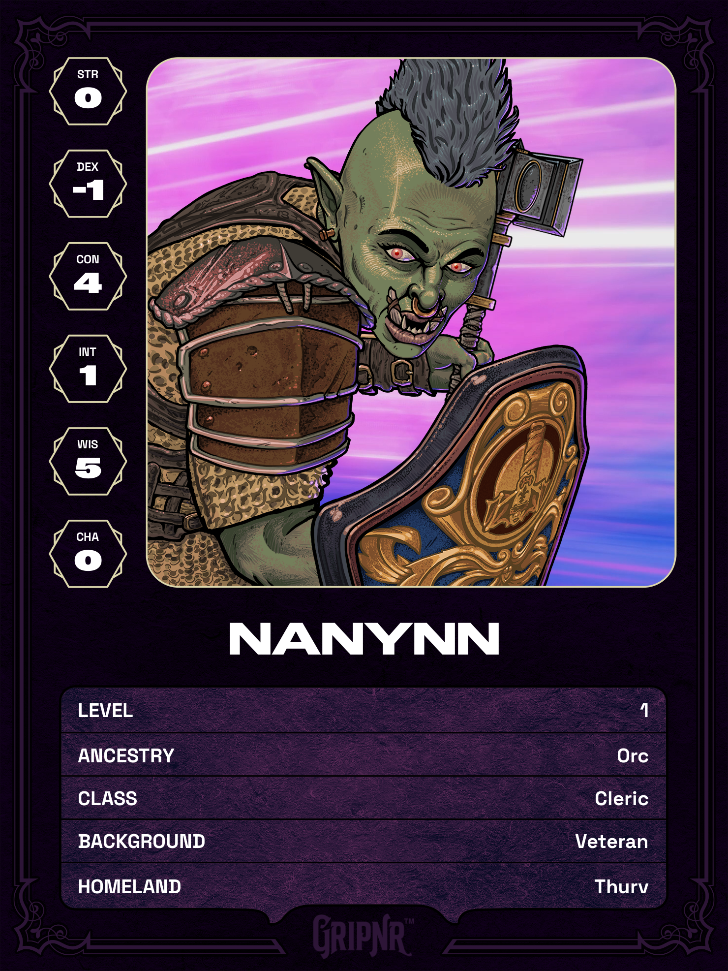 Hero card