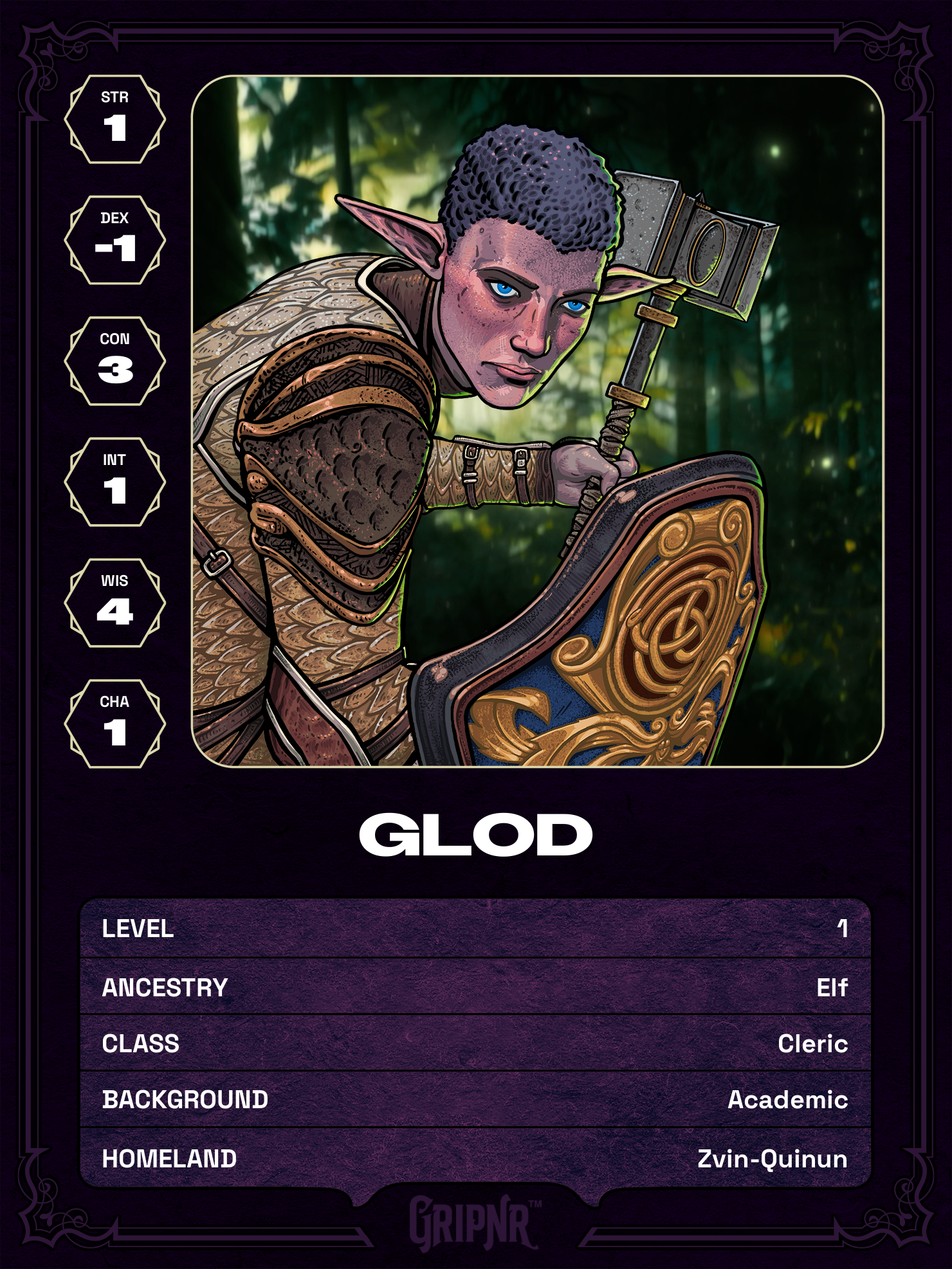 Hero card