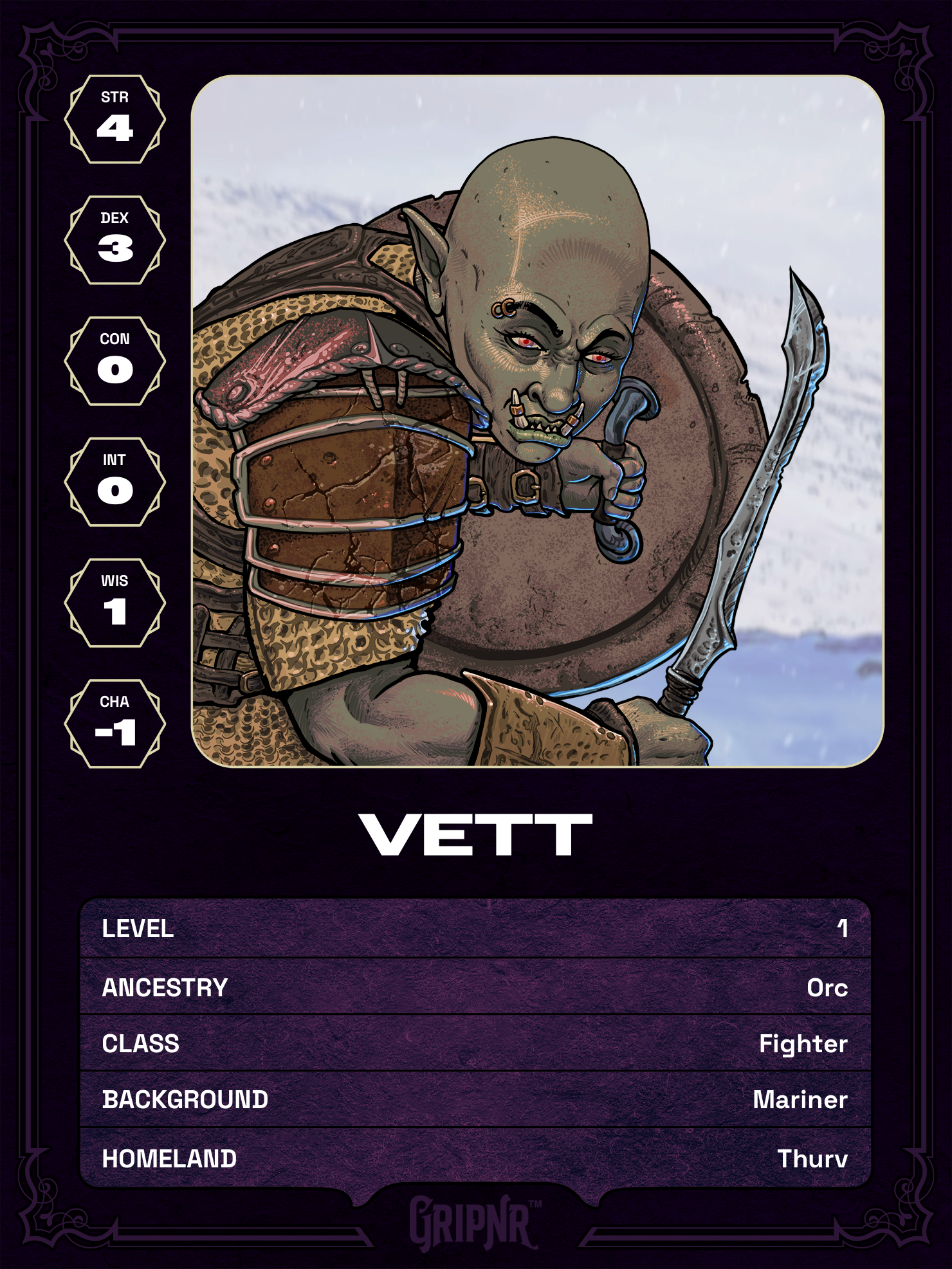 Hero card