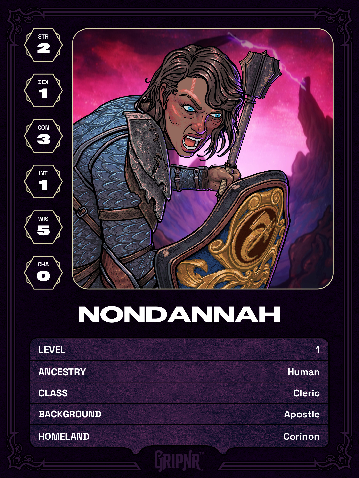 Hero card