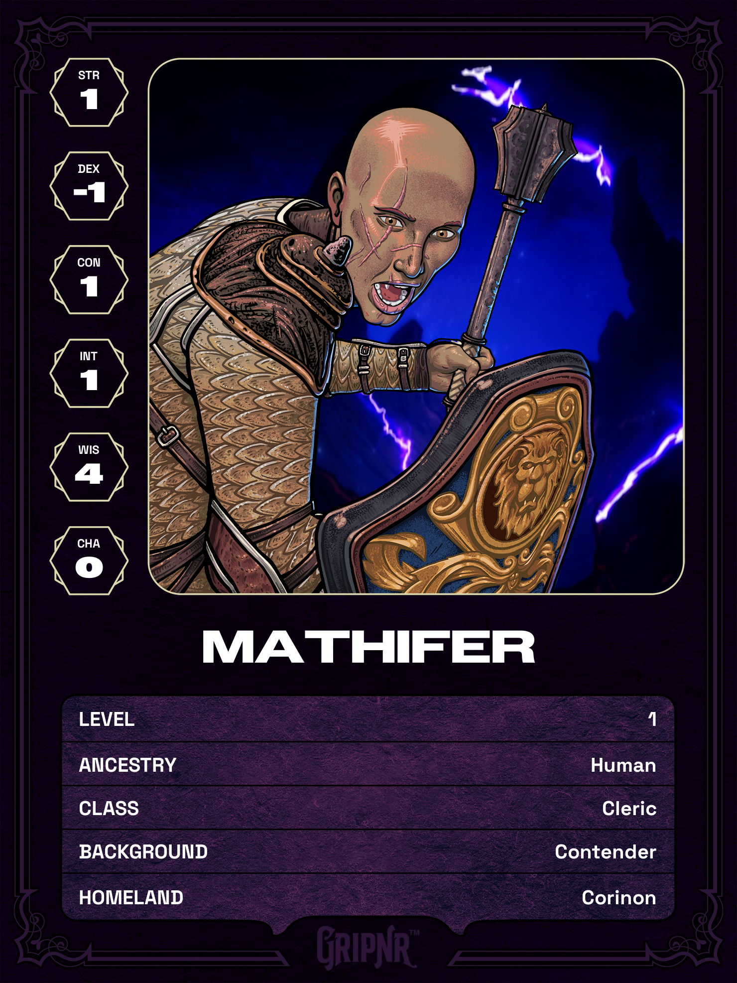 Hero card