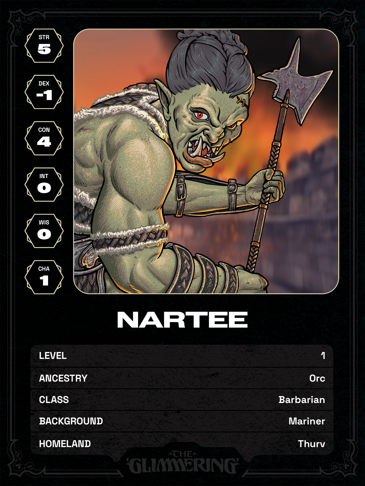 Hero card