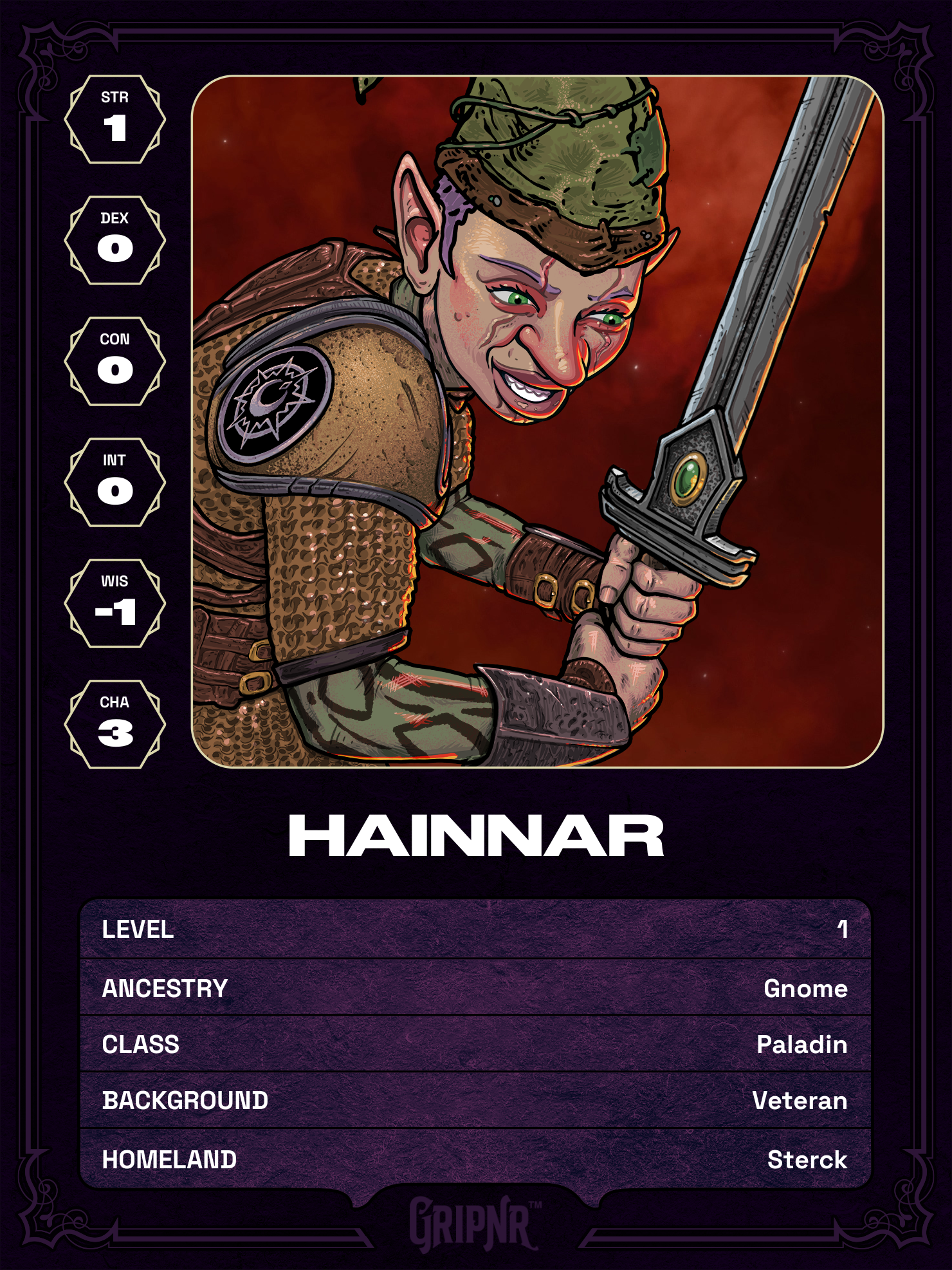 Hero card