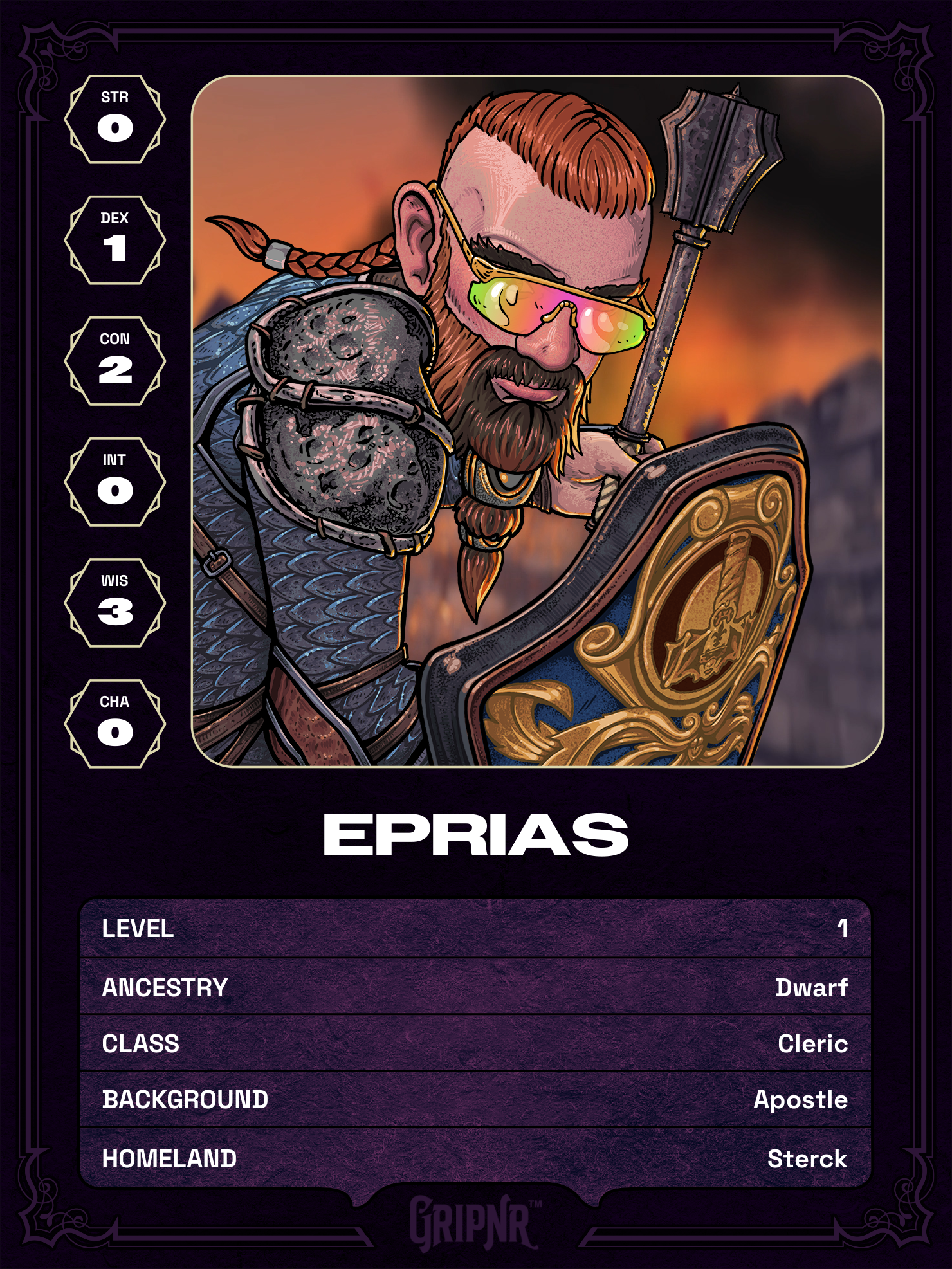 Hero card