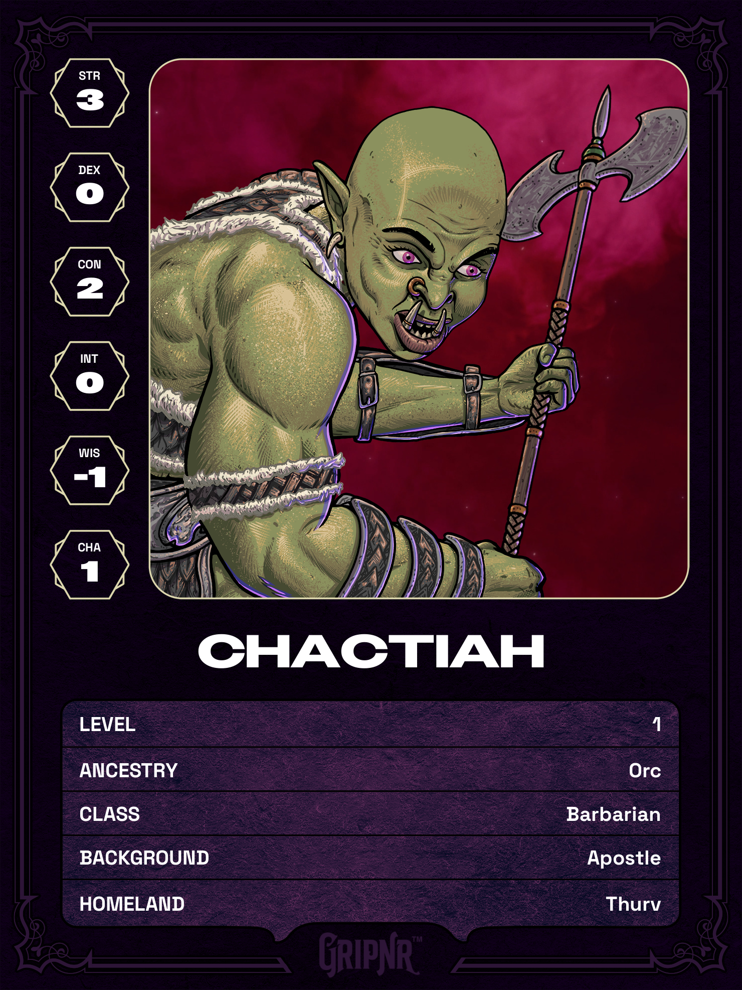 Hero card