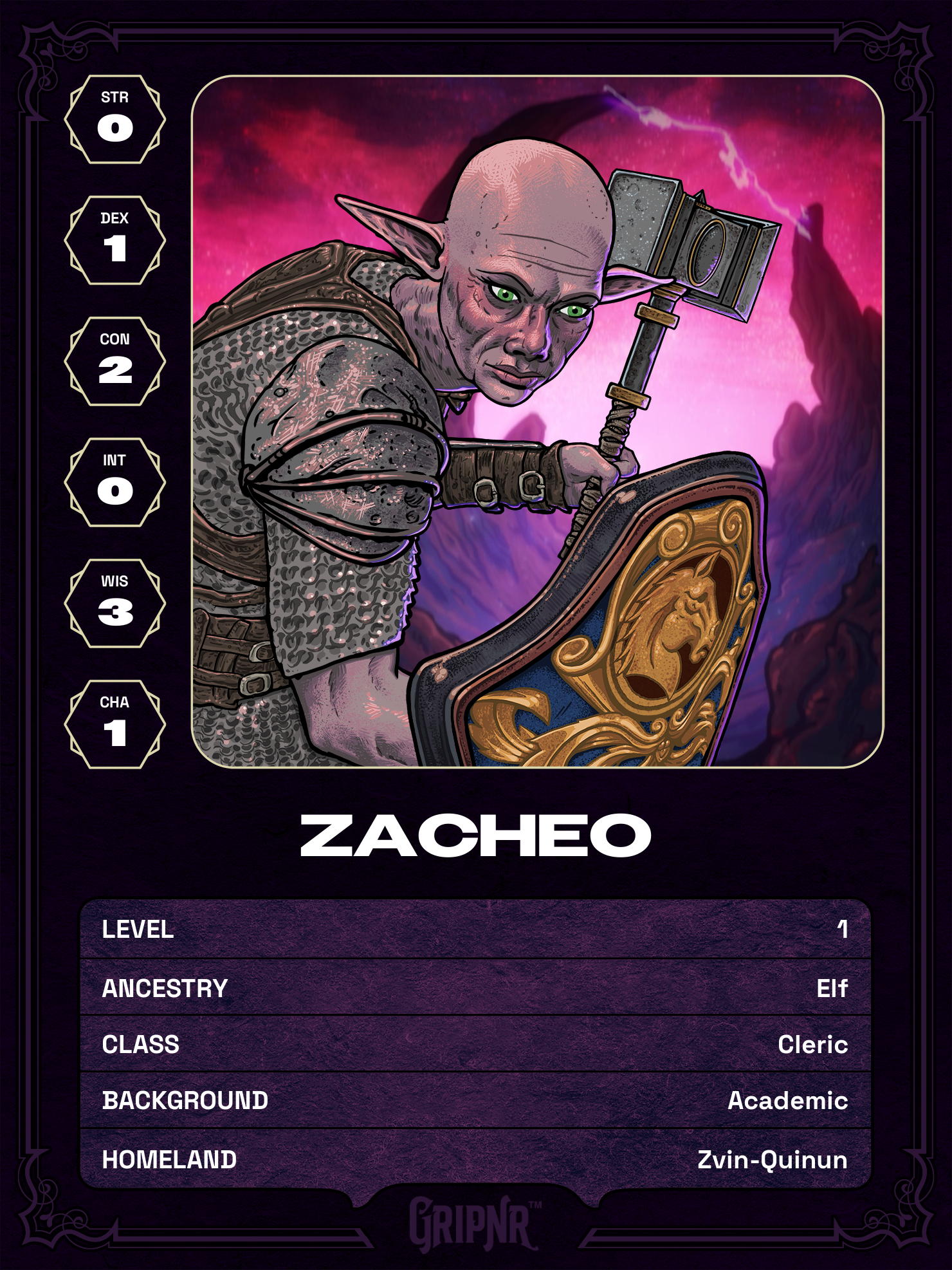 Hero card