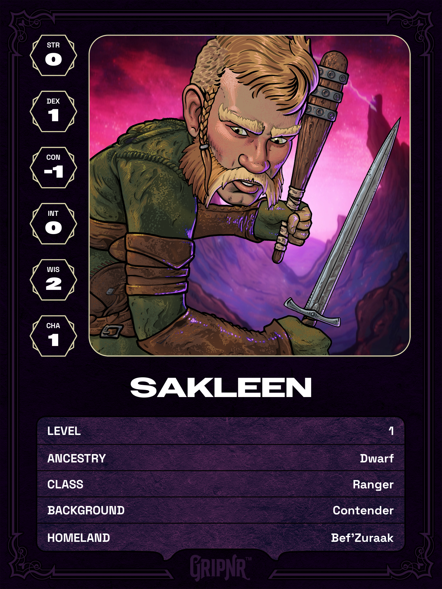 Hero card