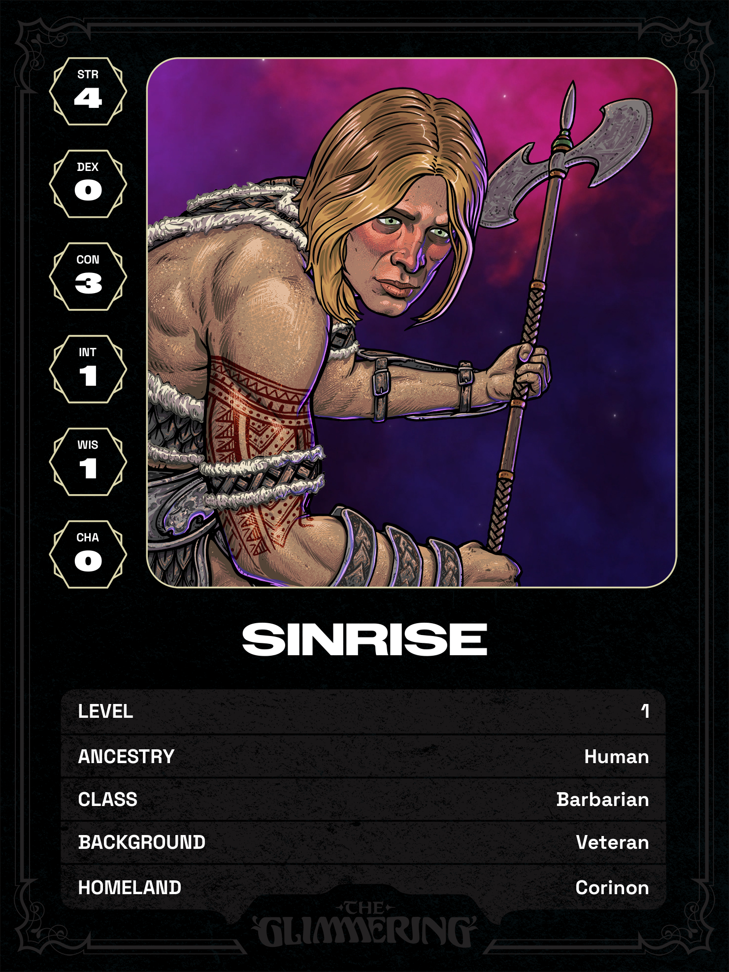 Hero card