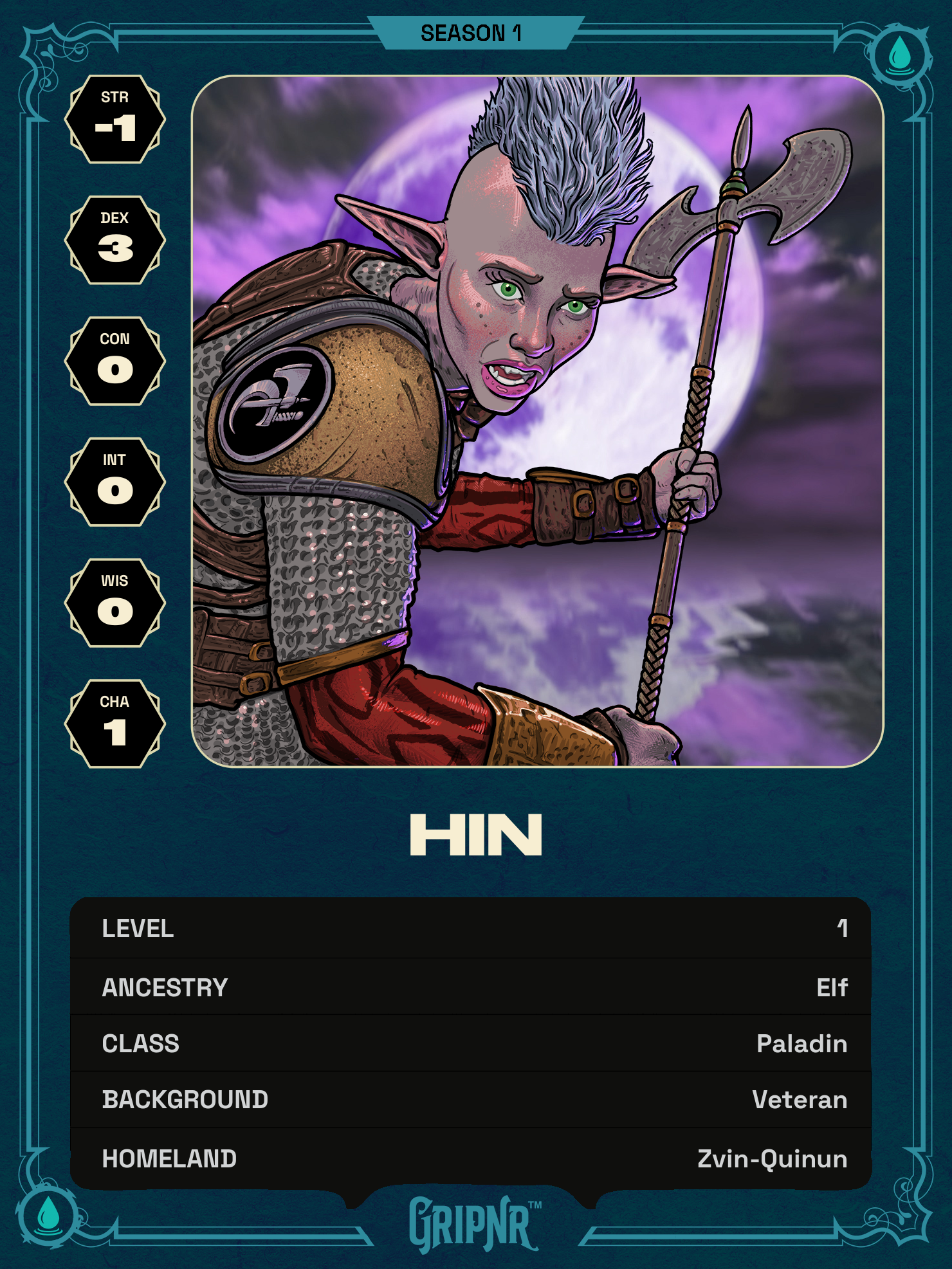Hero card