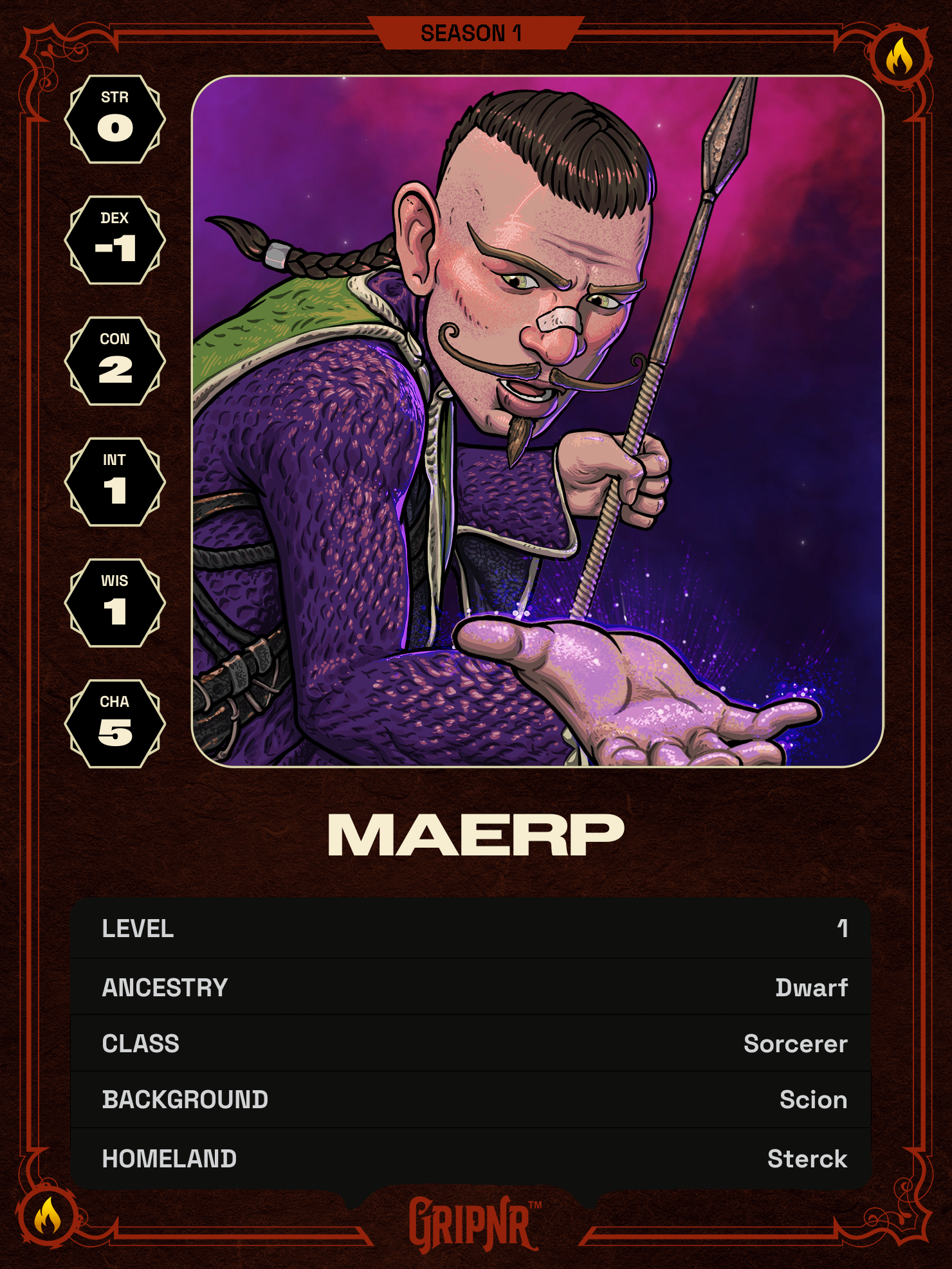 Hero card