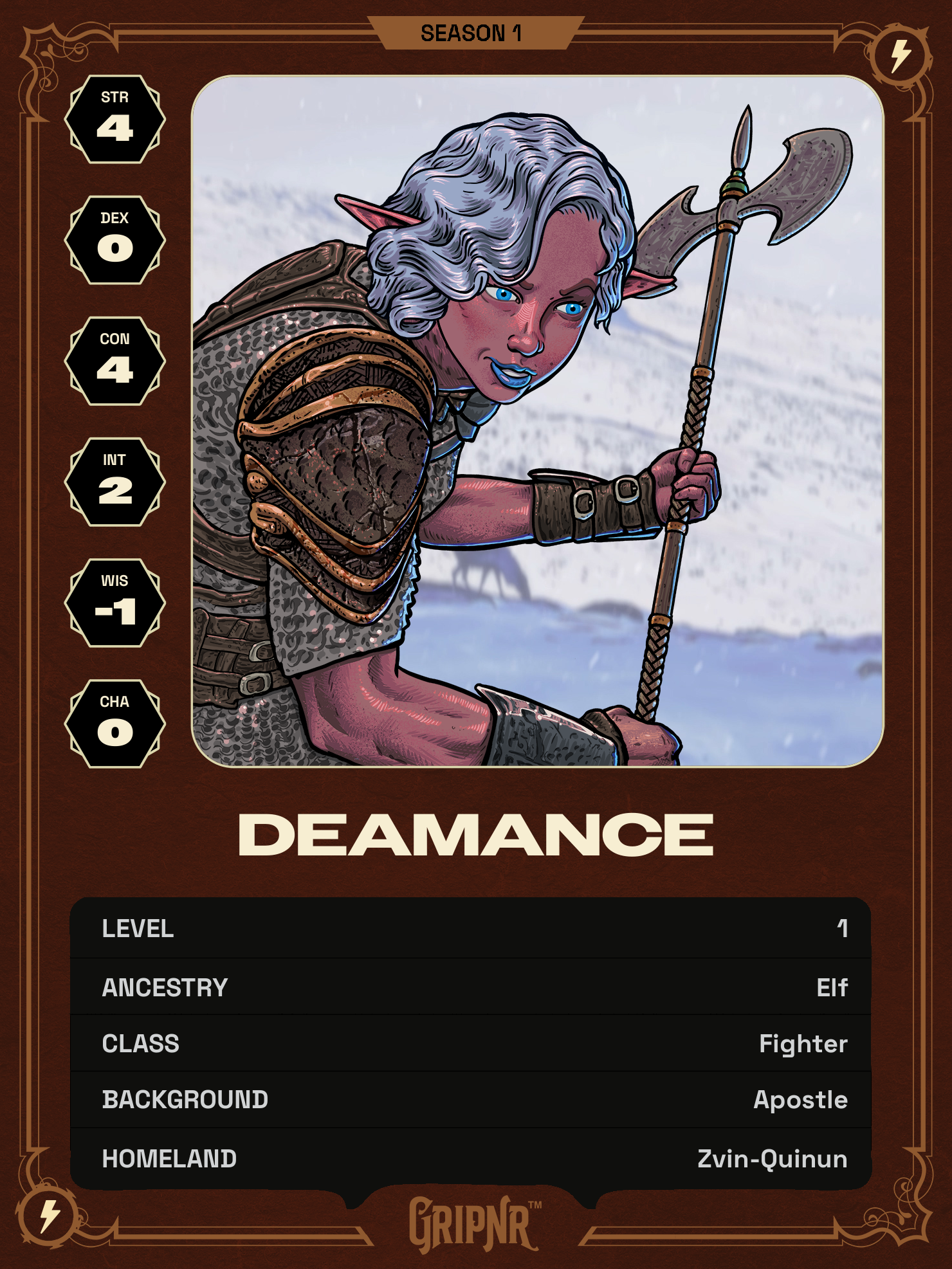 Hero card