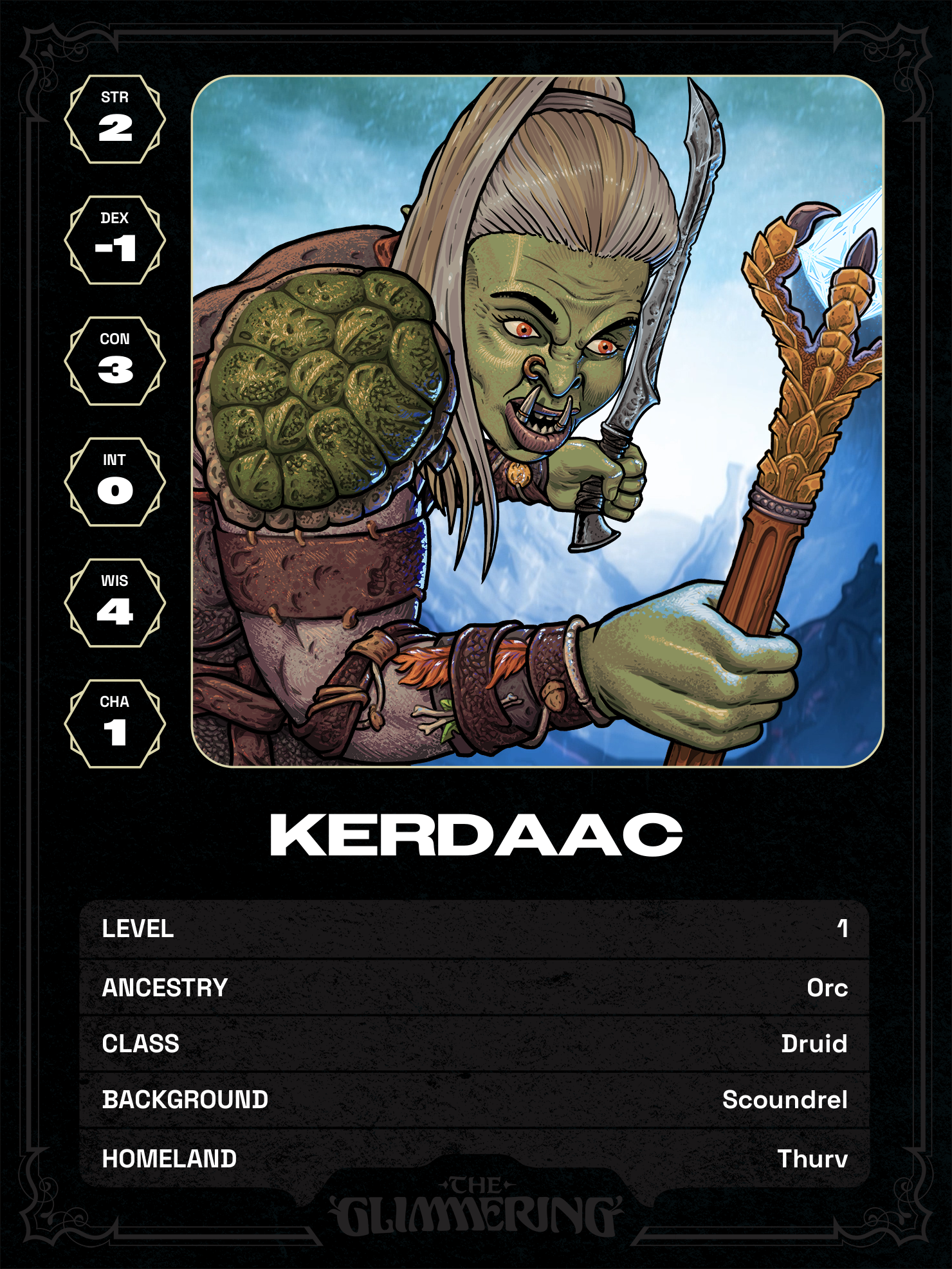 Hero card
