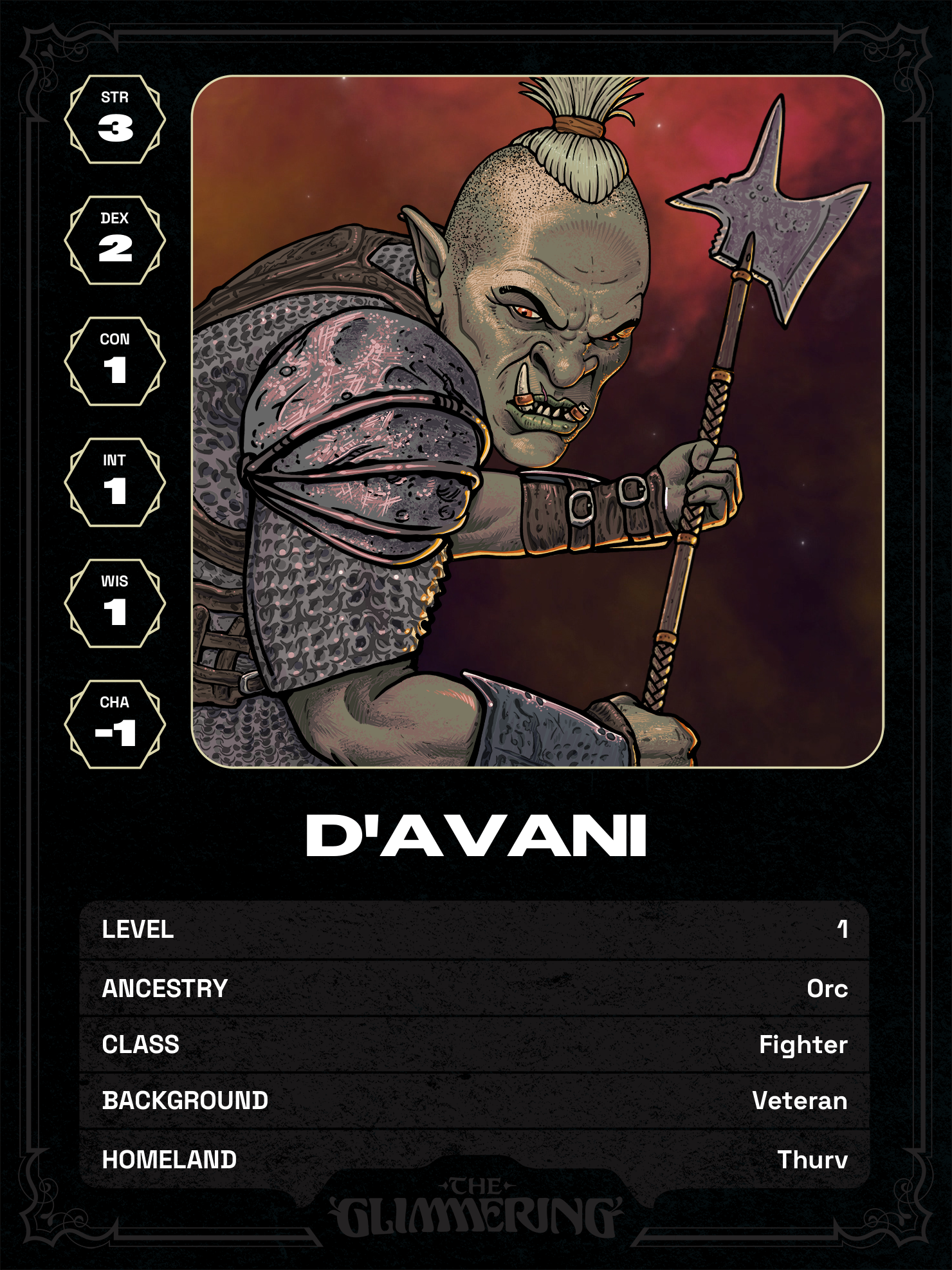Hero card