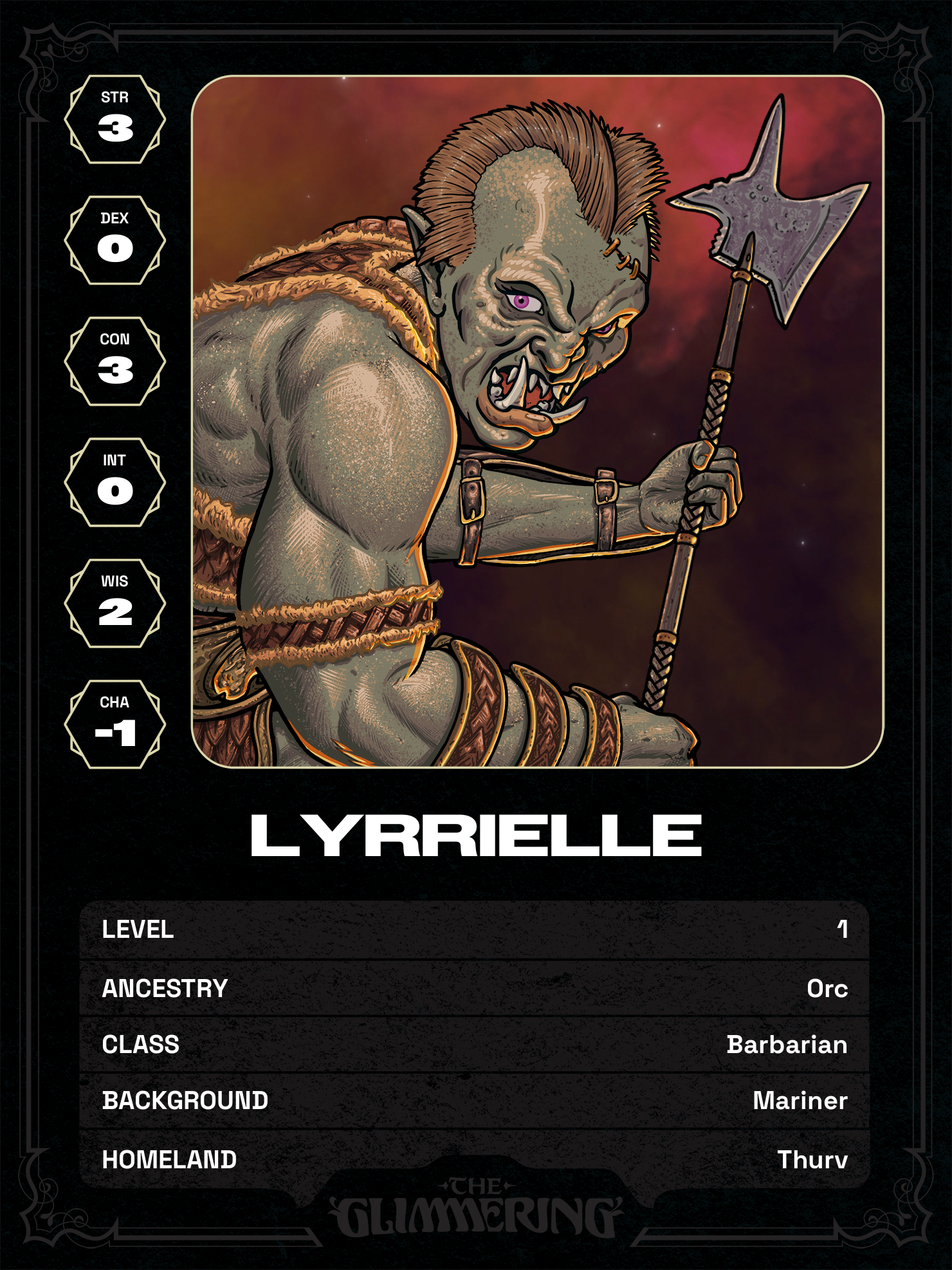 Hero card
