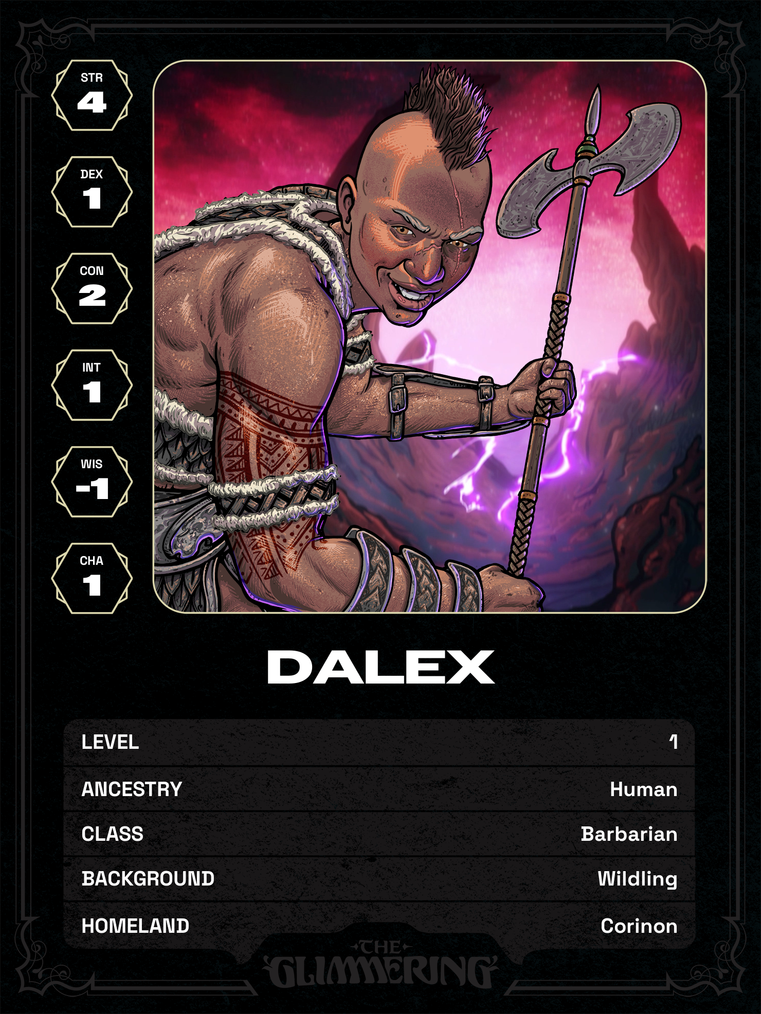 Hero card