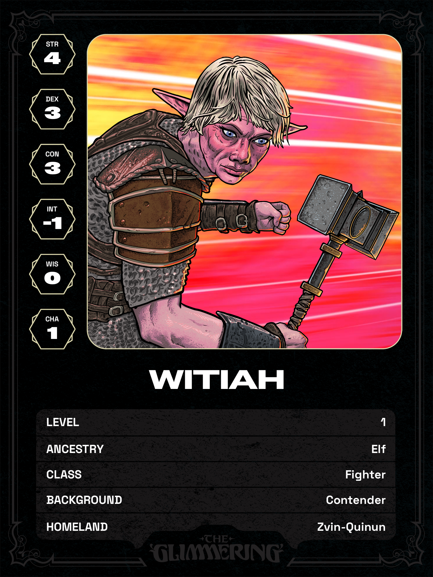 Hero card