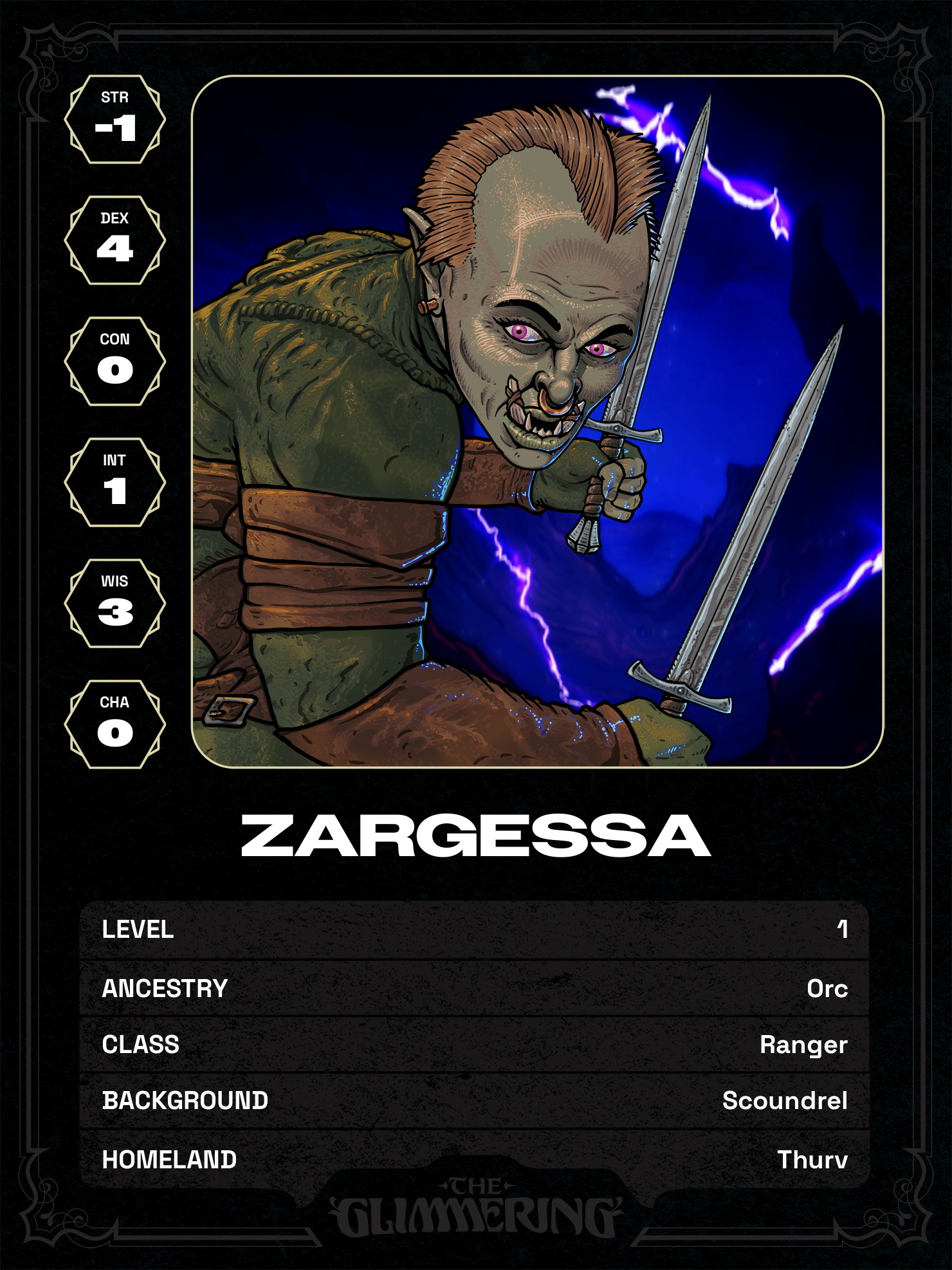 Hero card