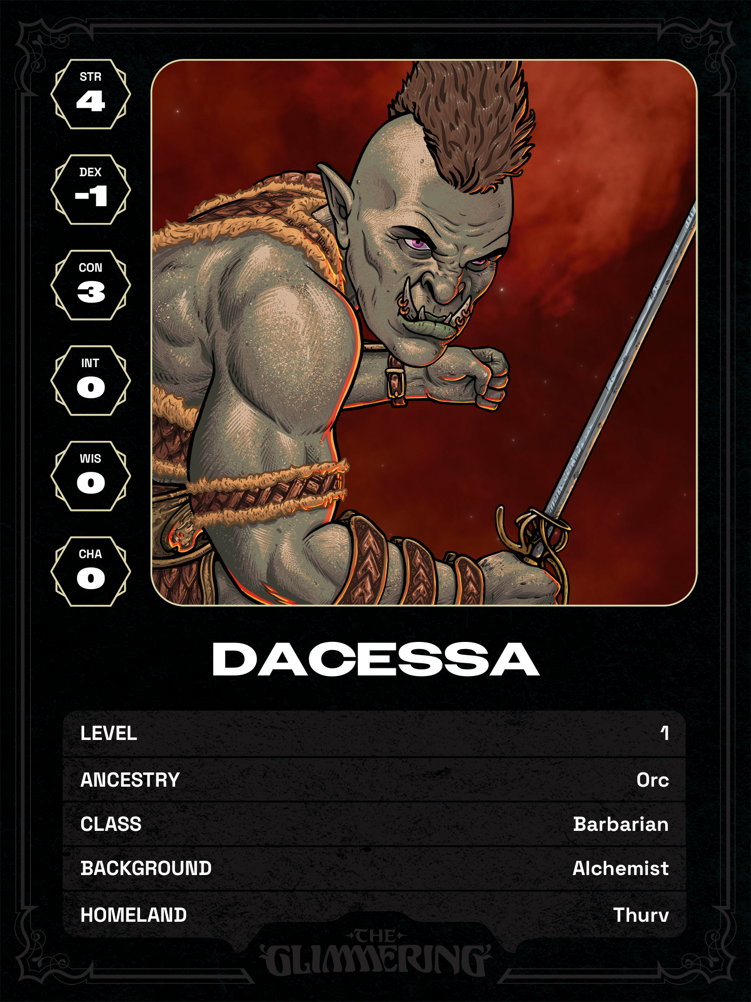 Hero card