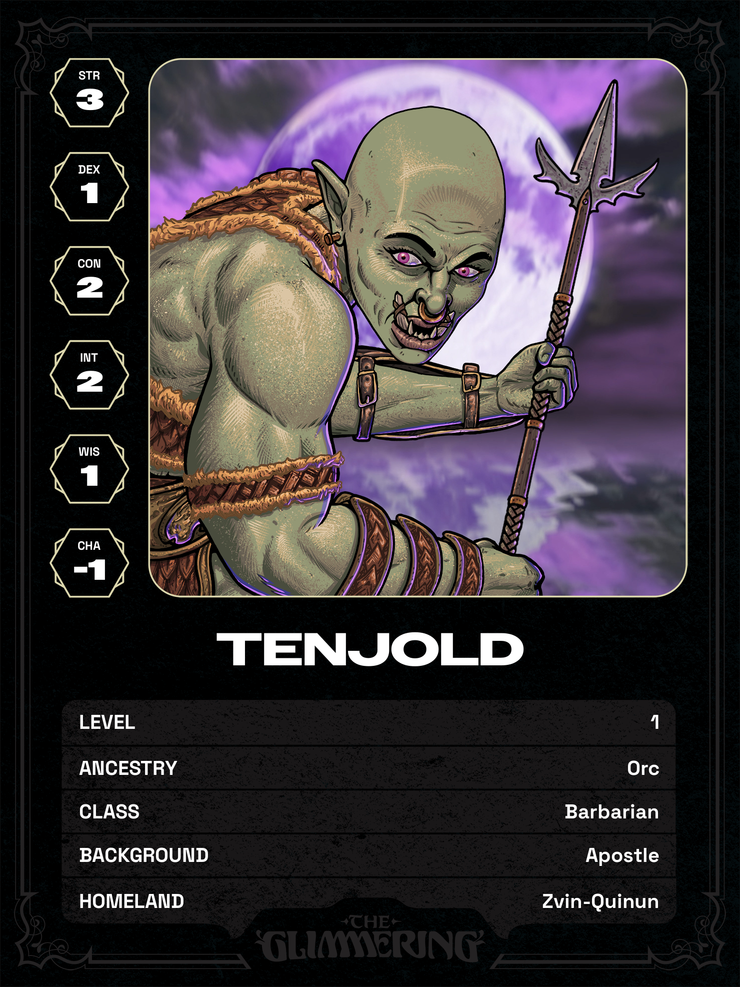 Hero card
