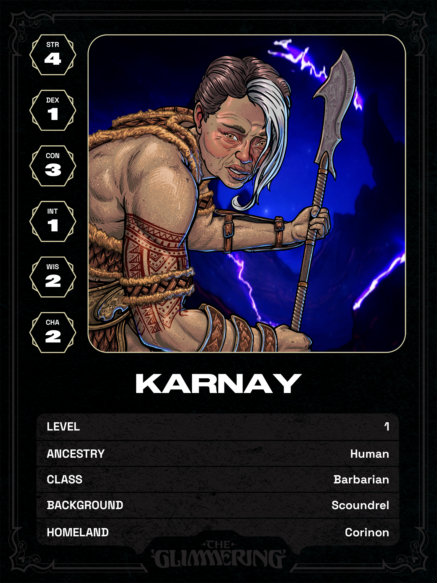 Hero card